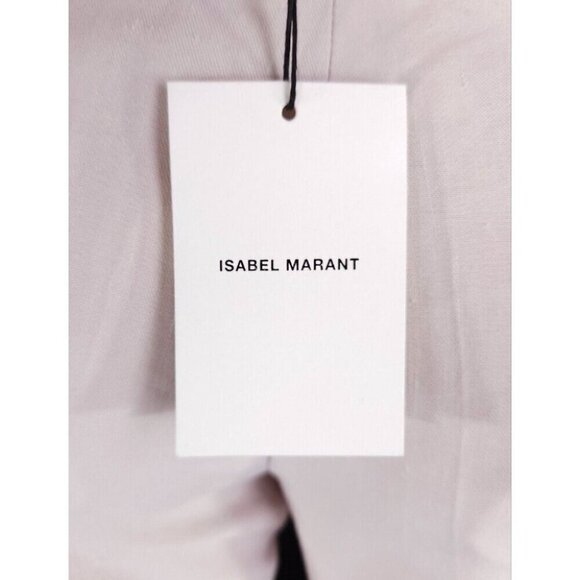 Isabel Marant Silk Lined Linen Blend Pants Size 40 US 10 Womens Gray - Picture 8 of 12